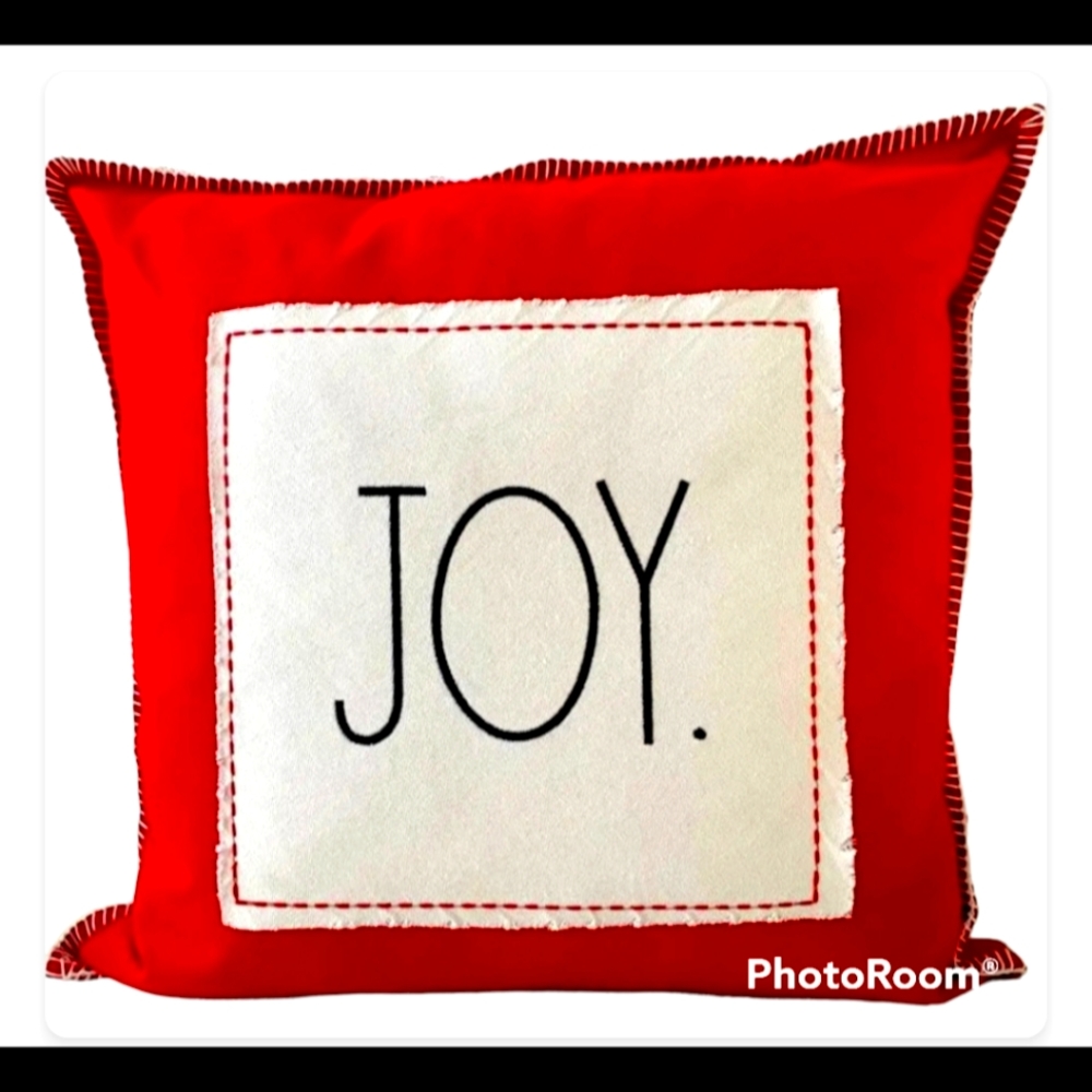 Rae Dunn JOY pillow NWT